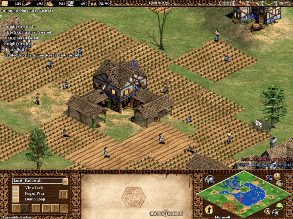 戰爭模擬遊戲《世紀帝國》遊戲畫面